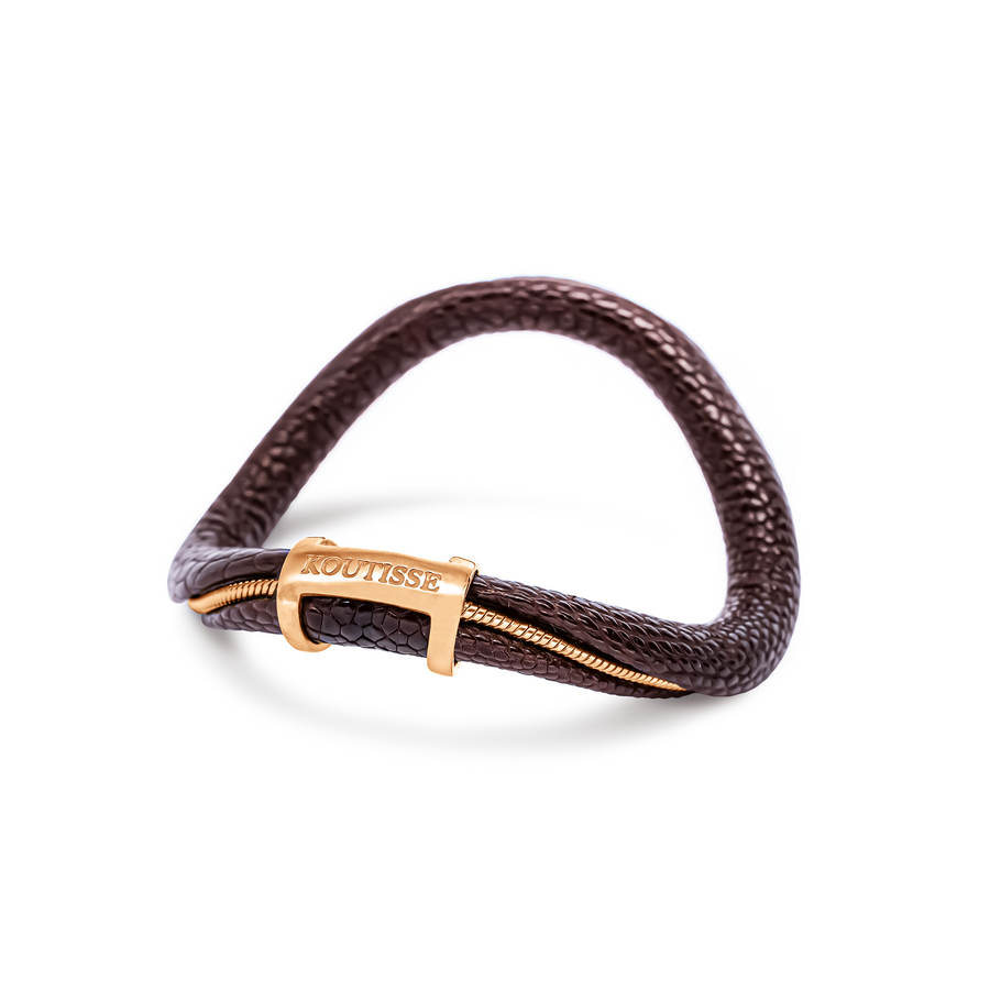 Dream Bangle Brown Leather