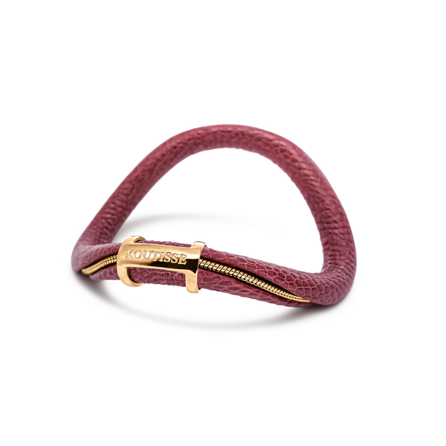 Dream Bangle Crimson Leather