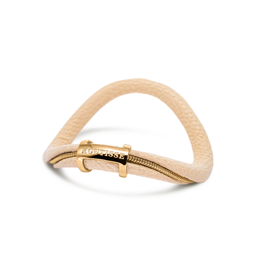 Dream Bangle Cream Leather