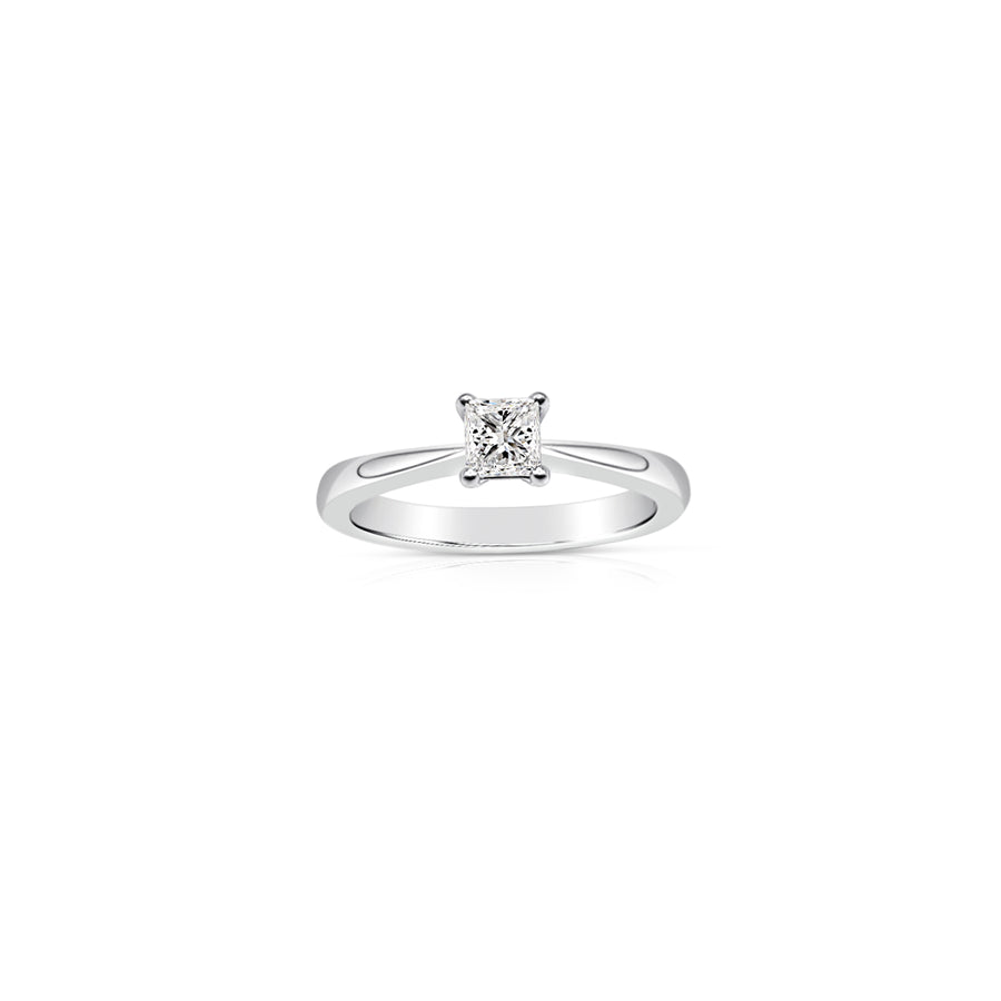 Koutisse Classic Asscher cut Engagement Ring | Platinum