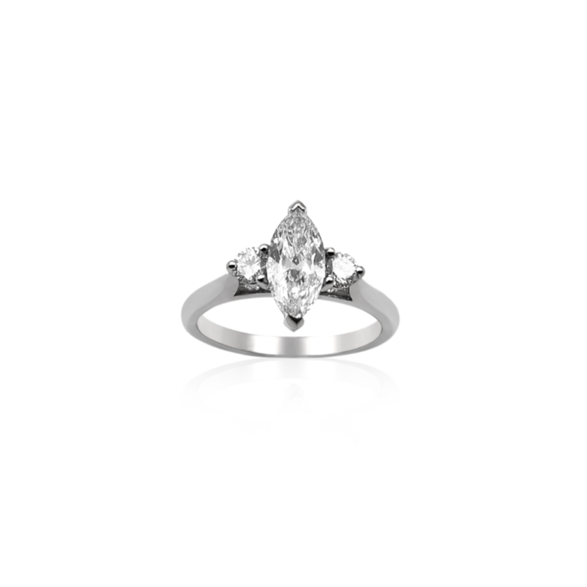 Koutisse Iris Marquise Engagement Ring | Platinum