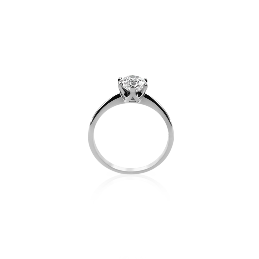 Koutisse Dahlia Solitaire Engagement Ring | Platinum