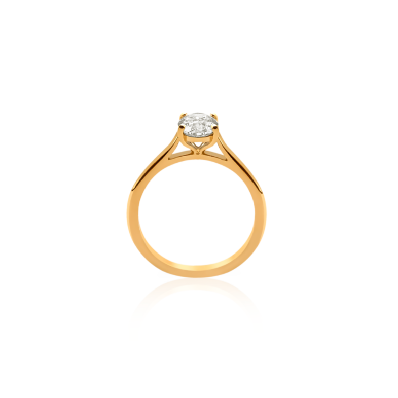 Koutisse Ballota Oval Engagement Ring | 18ct Yellow Gold