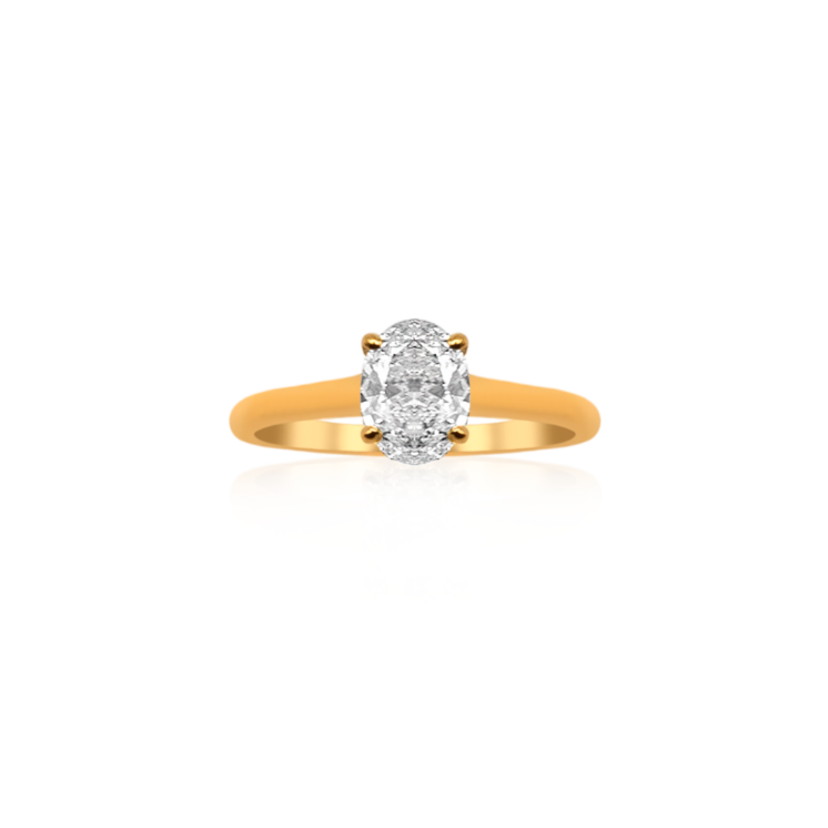 Koutisse Ballota Oval Engagement Ring | 18ct Yellow Gold