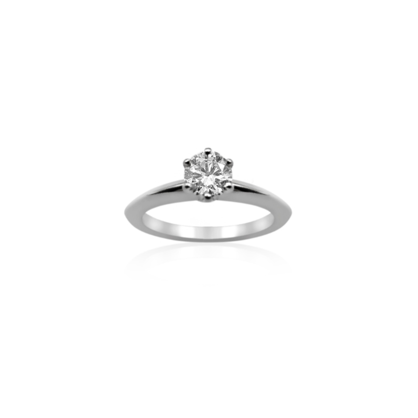 Koutisse Aster Solitaire Engagement Ring Platinum Koutisse