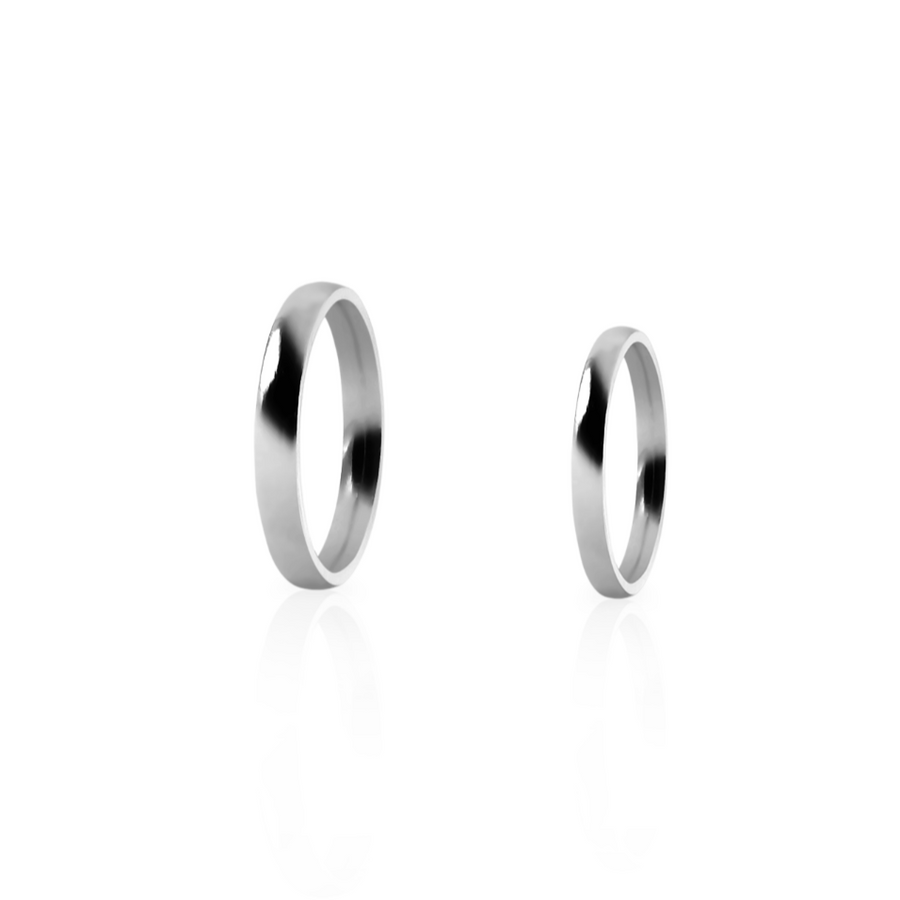 Wedding Band White Gold 2