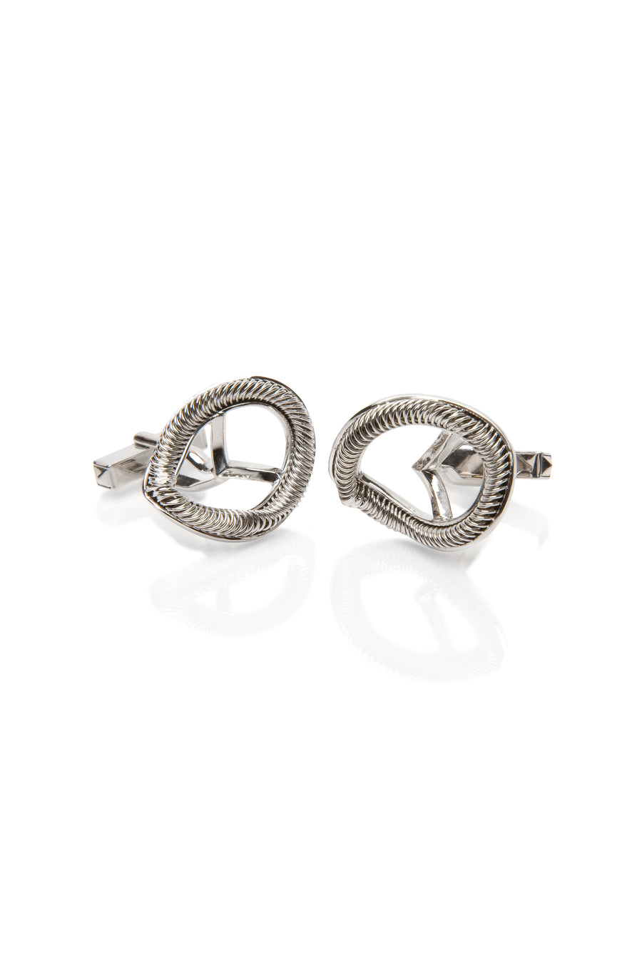 Rim Cufflinks | 18ct White Gold