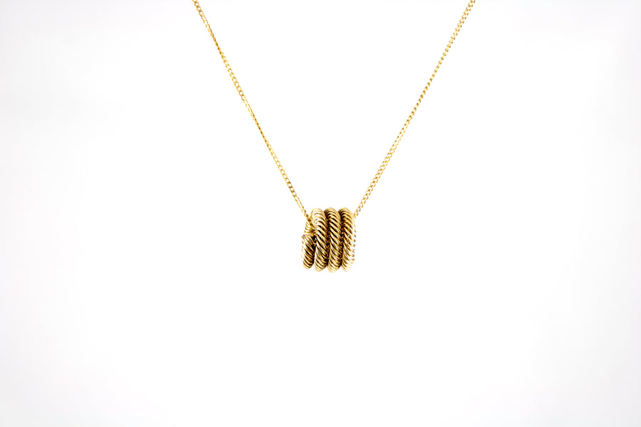 Swirl Pendant | 18ct Yellow Gold