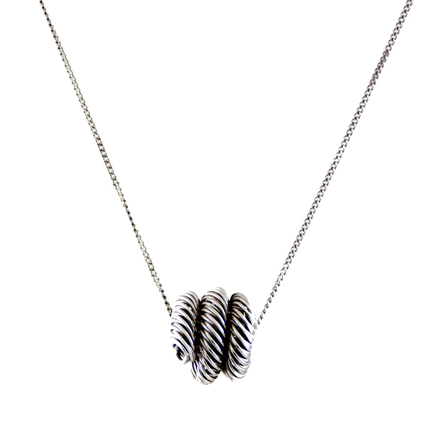 Swirl Pendant | 18ct White Gold