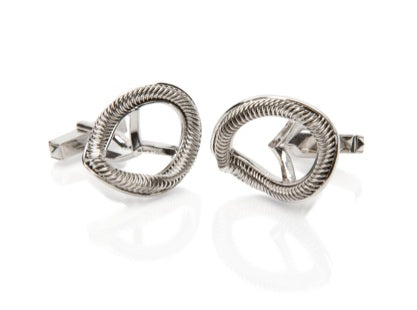 Rim Cufflinks | 18ct White Gold