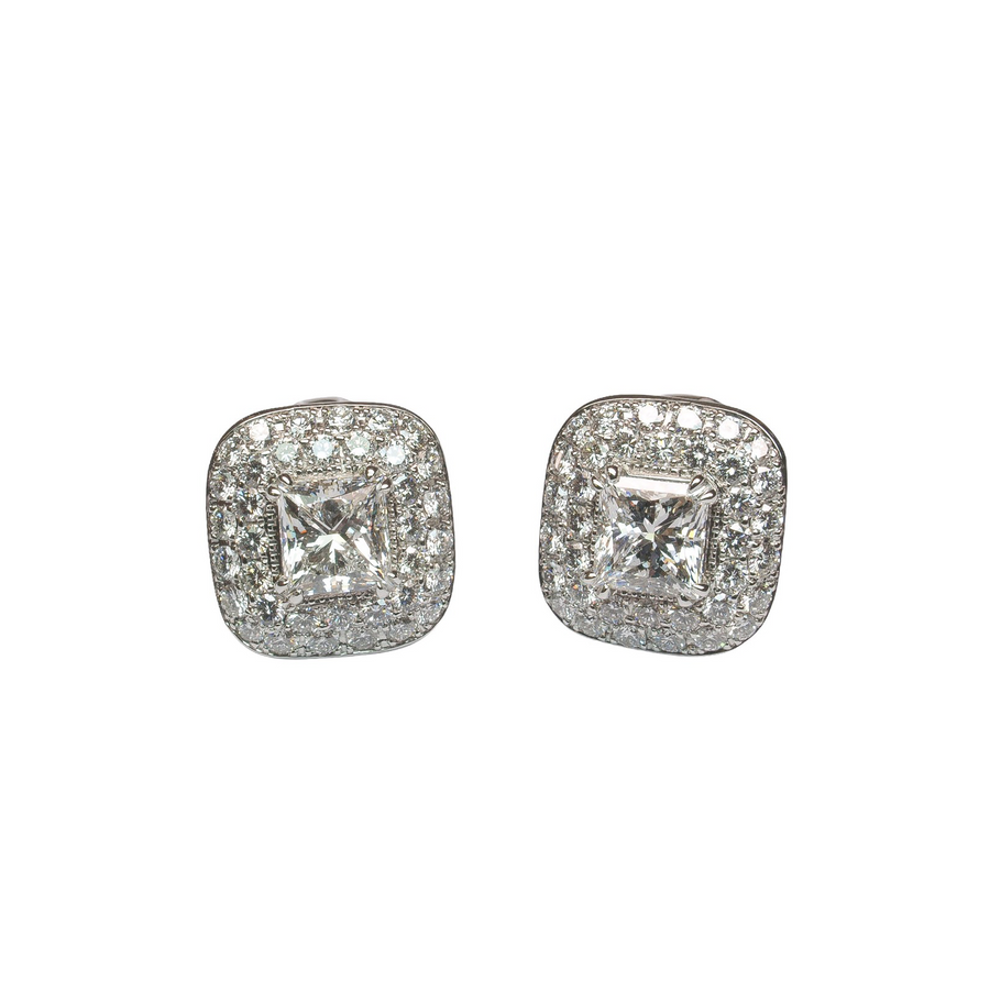 Diamond Clip Ons | 18ct White Gold