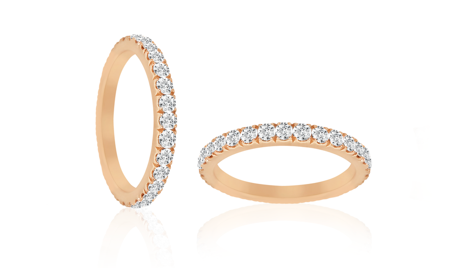 Koutisse Diamond ET Slim Wedding Band | 18ct Yellow Gold