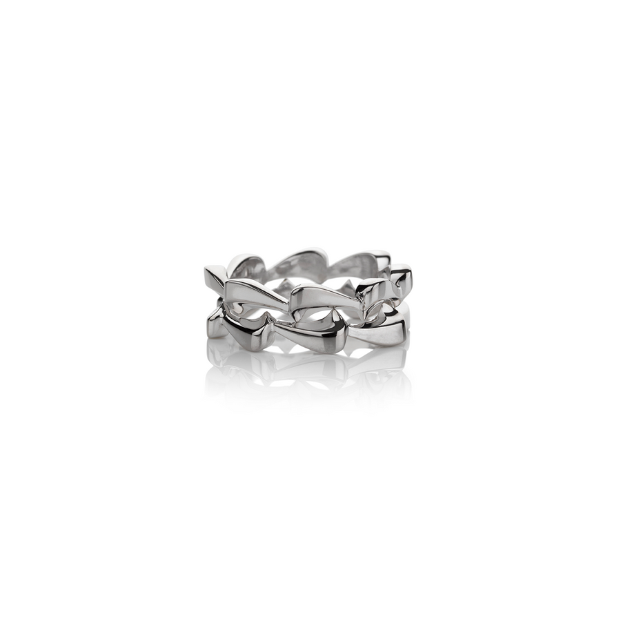 White Gold Stackable Rings | 18ct White Gold