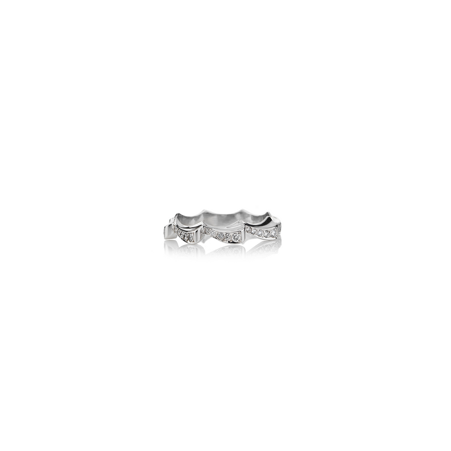 Diamond Stackable Band | 18ct White Gold